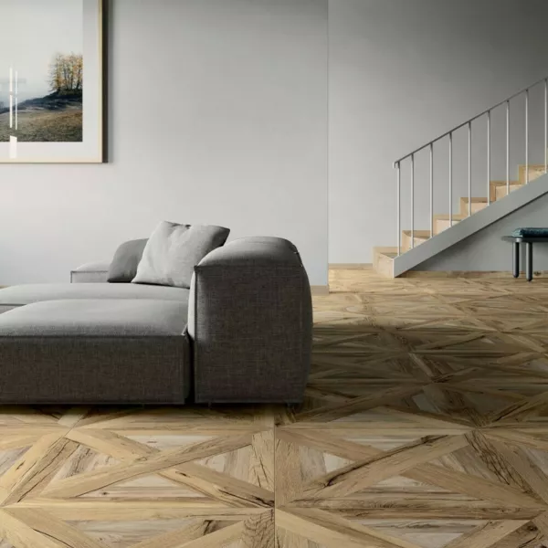 NORDIK WOOD Mansion Goldbrown